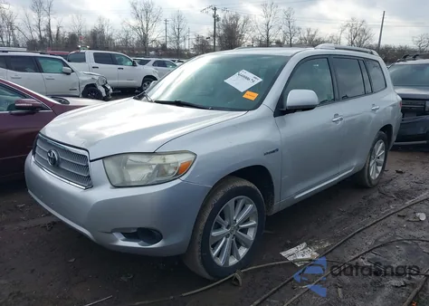 2008 Toyota Highlander Hybrid z USA, uszkodzony, nr VIN JTEEW41A582019545